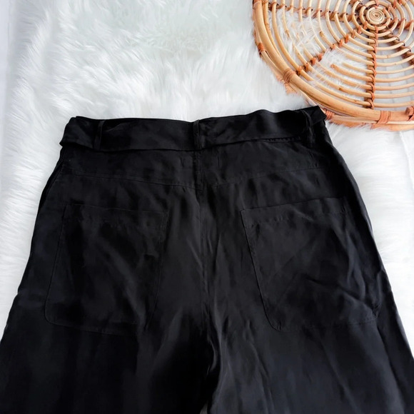 Johnny Was Pete & Greta Jackie Utility Pants Black Tie Belt Tapered Jogger 14 - Picture 8 of 15